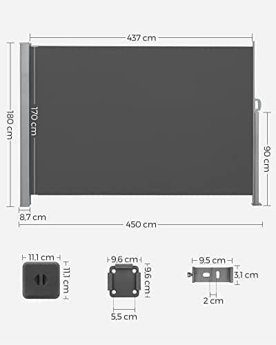 SONGMICS Sivumarkiis - 220gsm polyesterkangas