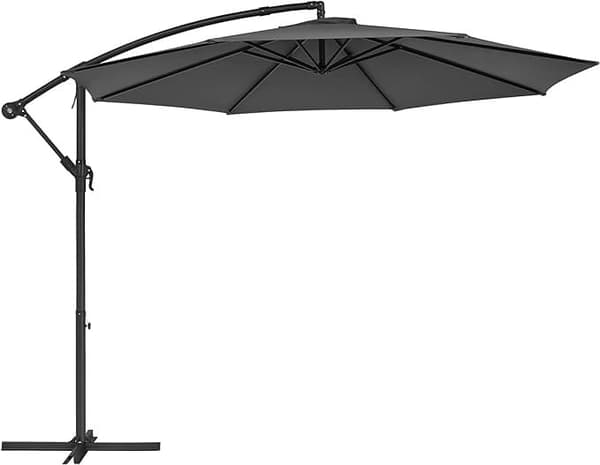 Cantilever Parasol Diameter 300 Cm, Haveparasol, UV-beskyttelse, Til Have, Terrasse