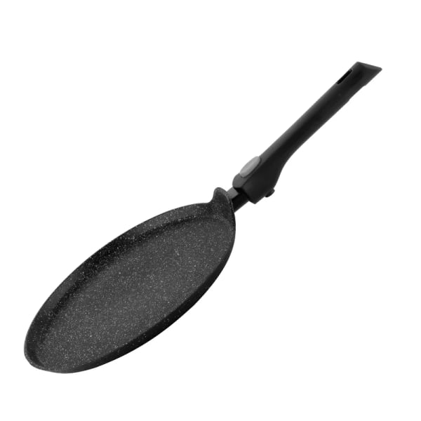 Herzog HR-3615: 28 cm Marmor Crepe Pan med avtagbart handtag