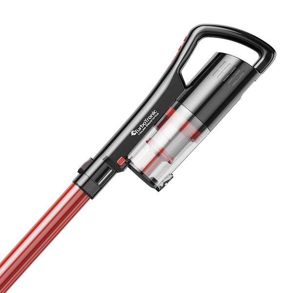 TurboTronic LZ6 Johdoton varsi-imuri laserilla ja rikkaimurilla - Punainen