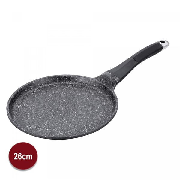Royalty Line 26cm Pancake Pan Marble Coating Svart