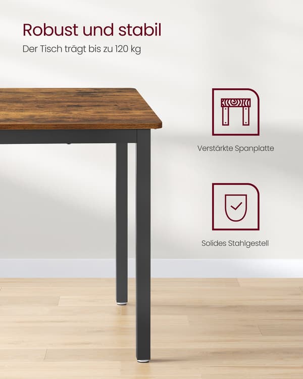 Spisebord, Køkkenbord, 70 x 110 x 77 cm, Industriel