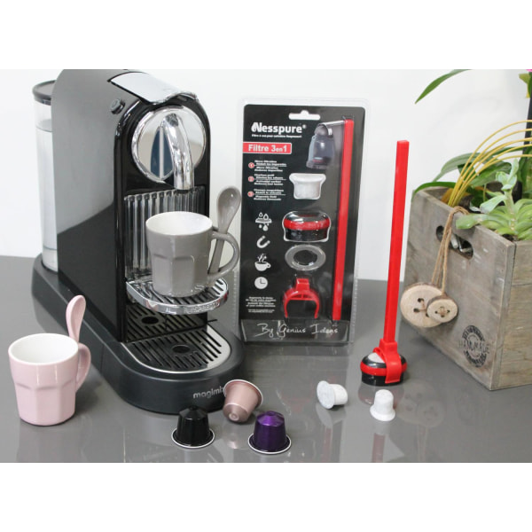 Genius Idéer GI-72700: 3-i-1 filter för kaffemaskiner