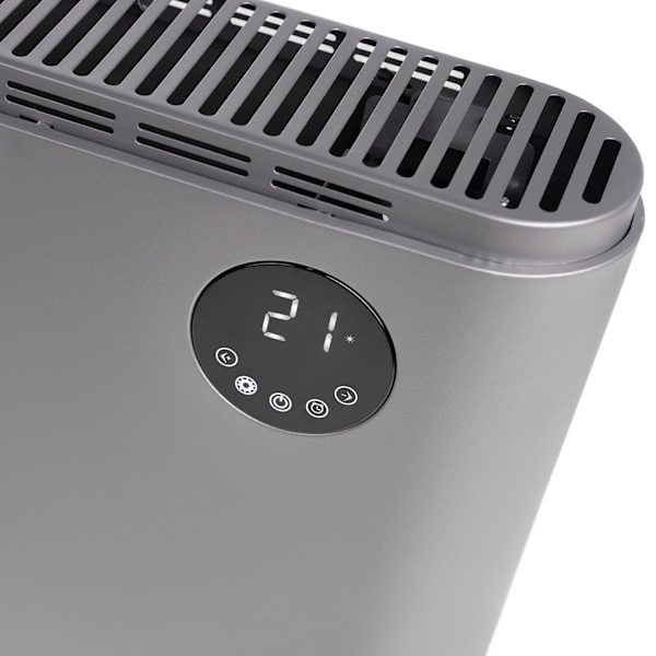 QLT Elektrisk konvektorovn med WiFi – Radiator – Appstyring – Grå