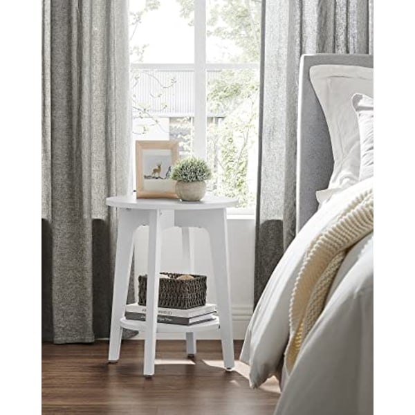 Vasagle Modern Side Tabell 58 x 45.5 x 8.5cm - Vit