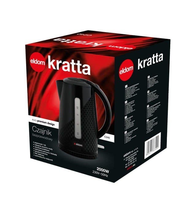 Vattenkokare 2000 W Sladdlös