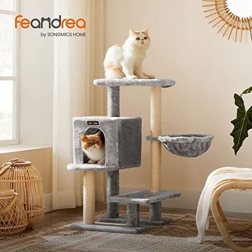 Cat Tree, Small Cat Condo 84 Cm, Katttorn, Ljusgrå
