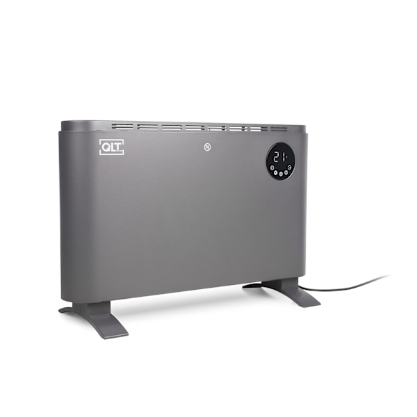 QLT Elektrisk konvektorovn med WiFi – Radiator – Appstyring – Grå