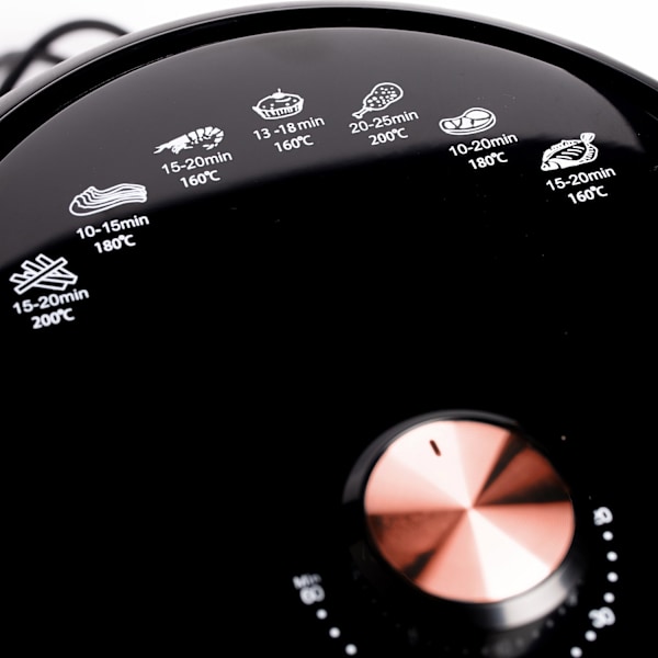 Nexxt Mini Airfryer på 2,6 liter med 8 madlavningsprogrammer – 1000W – Sort
