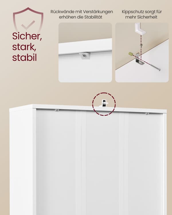 Bokhylla, 6 våningar hög, molnvit