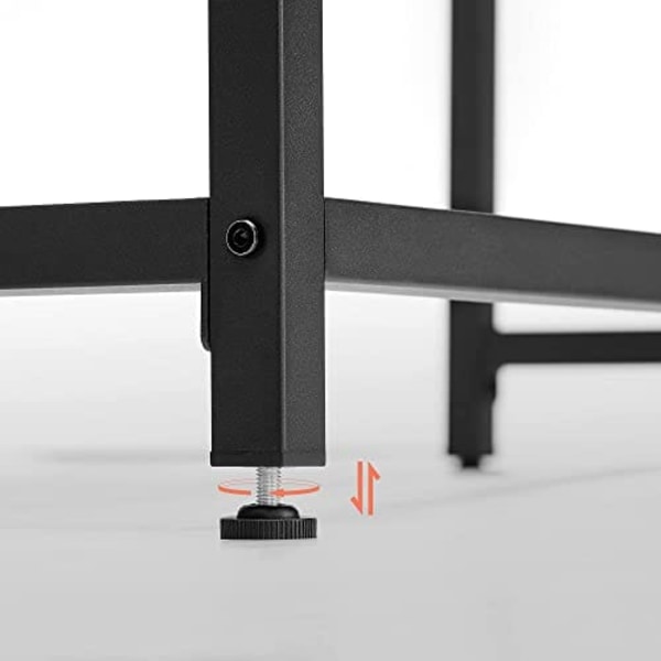 Vasagle Skrivebord, Computerbord, Lille kontorbord, 120 x 60 x 75 cm, Rustik Brun og Sort