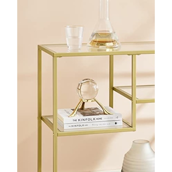 Vasagle konsol Bord 100x35x80cm Färg guld