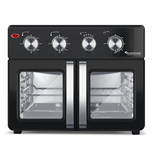 TurboTronic Airfryer XXL ja uuni – Kaksoisovi – 32 litraa – Musta