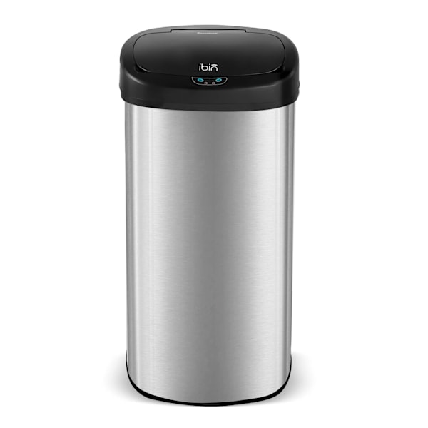 TurboTronic SB68 Skraldespand med sensor - 68 liter - Sort/Rustfrit stål