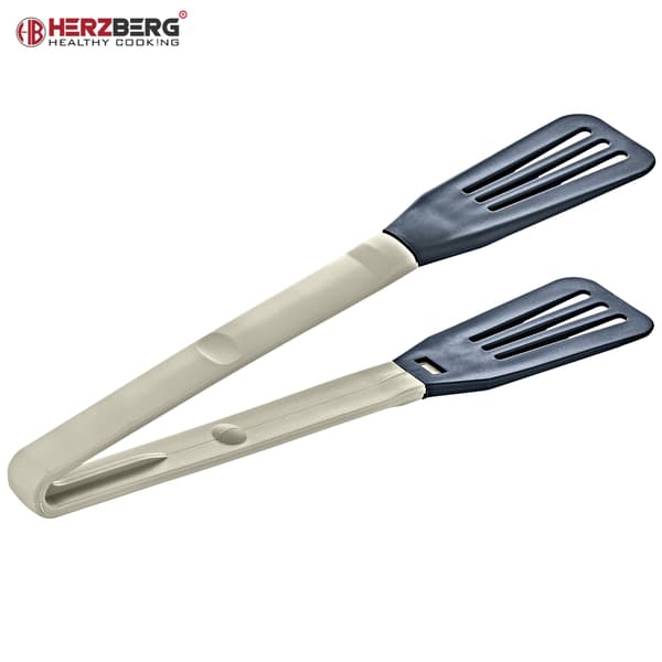 Herzberg Cooking 2-i-1 nylon kökstång grå
