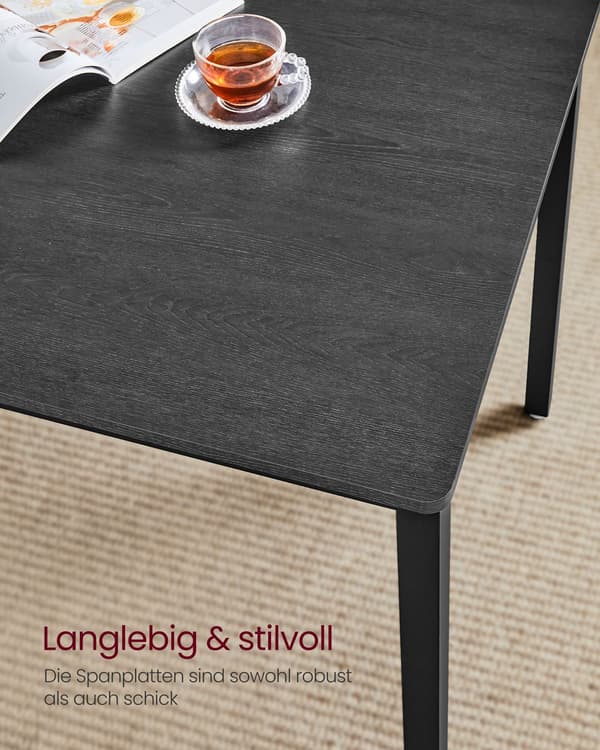 Matbord med 2 bänkar, set om 3, köksbord 70 x 110 x 75 cm