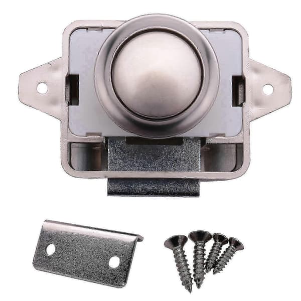 5 Pcs 26mm Opening Hole Pearl Nickel Keyless Push Button Cabinet Lock Knob for Caravan Cabinet