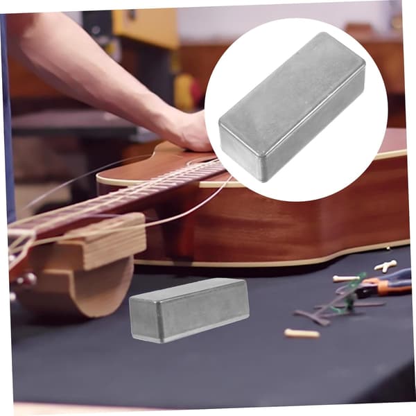 3 stk. aluminiumsboks for gitarpedaler, robust kabinett med skjult rom