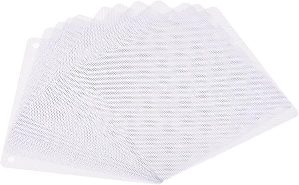 140 mm computer ventilatorfiltergitre PVC-net støvtæt kabinetdæksel til computere, hvid pakke med 12 style_name