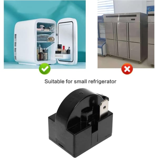 2 Pcs Refrigerator Start Relay 15 Ohm 1 Pin PTC Start Relay Spare Parts Freezer Compressor Resistor
