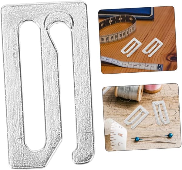 8pcs Hair Cape Strap Buckle Replacement Hooks for Barber Cape Strap Slide Hook for Hairdressing Cloth