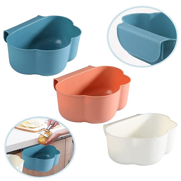 Hanging Trash Can for Kitchen, Practical and Clean Aid for Cooking, Polypropylene (PP) Cabinet Door Mounting for Space Saving