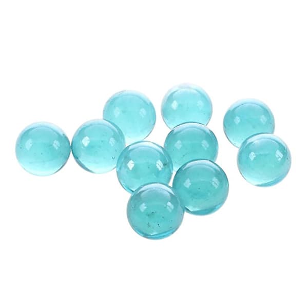 20 stk. kugler 16 mm glaskugler Knicker glaskugler dekoration farve nuggets legetøj blå og transparent