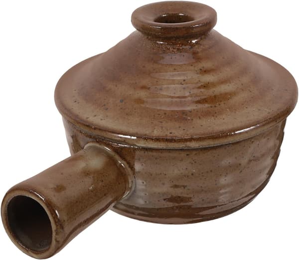 Practical Pot with Handle, Single Handle Design, Coarse Ceramic, Non-stick, Heat-resistant Pot