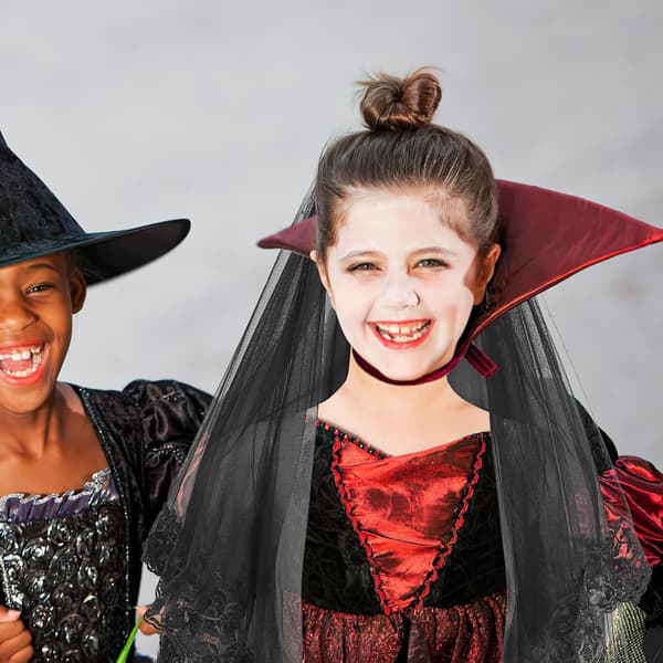 Sort blonde slør til brudebryllupsslør blonde til Halloween til fotografering og cosplay-begivenheder