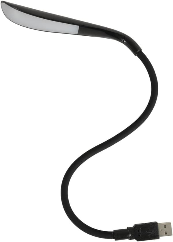 Bærbar USB LED Flexi-lampe | Sort touch-kontrol tre-trins dæmpning