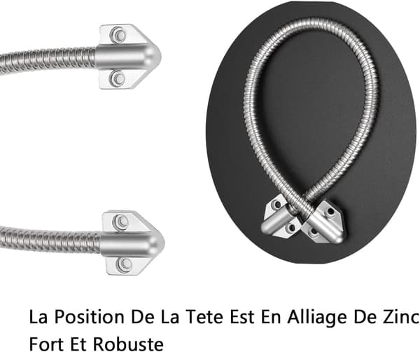 Access Cable Protector, Door Loop, 40 cm with Gooseneck Door Cable Protection Sleeve for Exposed Video Cable Door