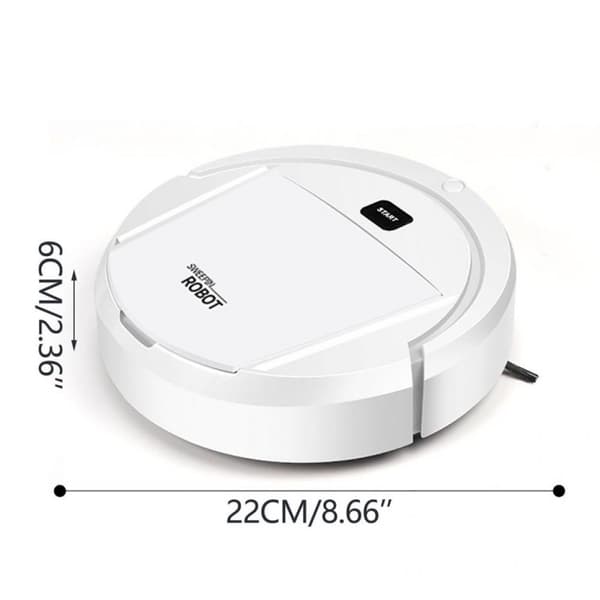 3-in-1 Robotic Vacuum Cleaner and Mop, Advanced Suction Technology Without Roller Brush, Wi-Fi-Enabled Smart Navigation, Rechargeable Battery