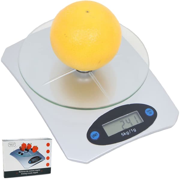 Digital Kitchen Scale with Tray 5kg/1g Letter Scale