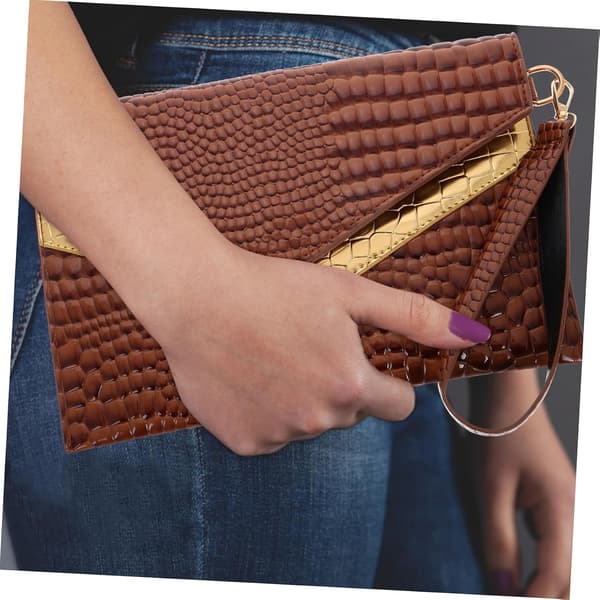 Stylish Minimalist Envelope Clutch Bag Retro Pattern Lightweight and Versatile Handheld Bag