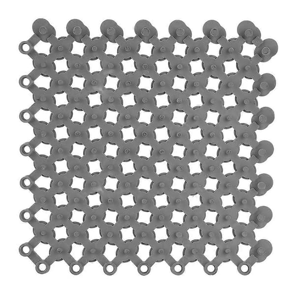 20x20cm Halkfri Golvmatta med Låsfunktion för Kök Badrum Dusch Pool Balkong - 6st