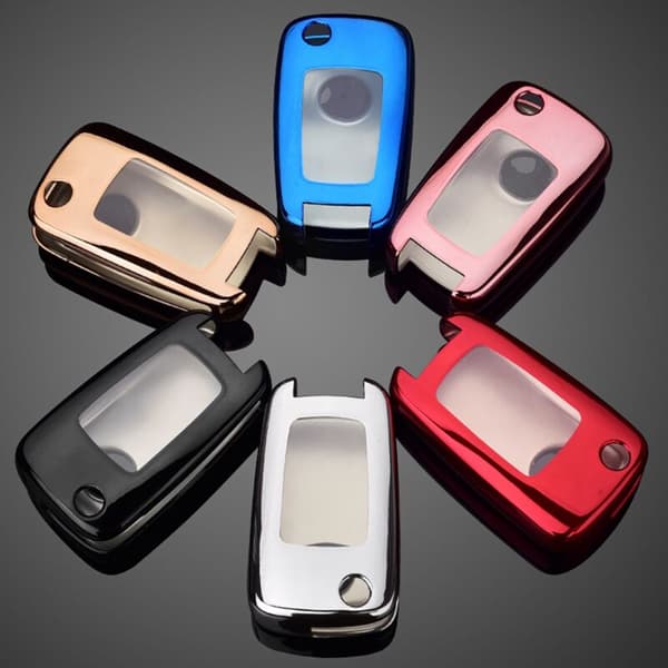 Soft TPU Car Remote Key Case for Cruze Aveo Sail Captiva Opel (Red A)