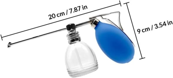 Glassprayflaska för män för hårfiberpulver och aftershave
