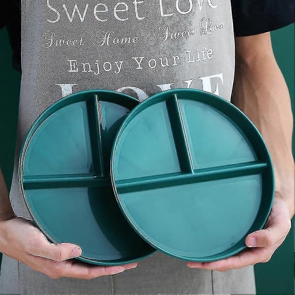 Portion Control Plate for Adults with 3 Compartments - Essential for the Home Kitchen (FMY)