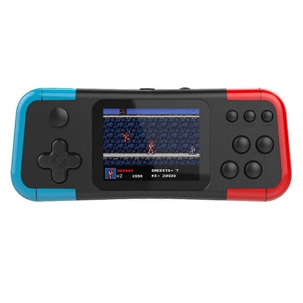A12 Retro Gaming Console, 3.0-inch Screen, Built-in 666 Classic Games, HiFi Speaker, 3D Joystick, Handheld Game Console B Blue & Red. Blue & red.