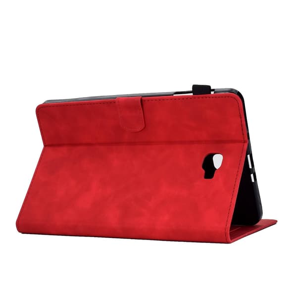 For Samsung Tab A 10.1 T580/T585 (2016) Embossed Flatbed Red Samsung Galaxy Tab A 10.1 (201 Red Samsung Galaxy Tab A 10.1 (201