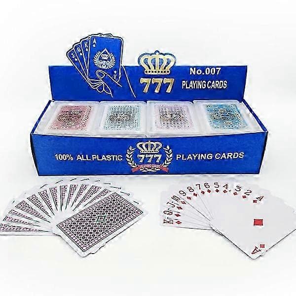2-pack Playing Cards - Playing Cards - Poker - PVC Waterproof Multicolored