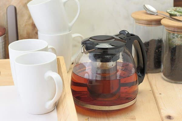 Tekanna Glas Resa Teservis Presentset Tekopp Öppning Tekopp Presentförpackning