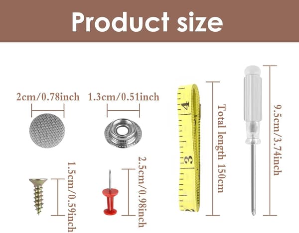 30 stk knapper for reparasjon av biltak, festemidler for automatisk nagling, bilinteriør (grå) gray 30pc