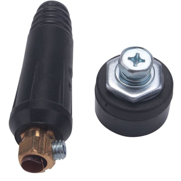 1 Black European Style Electric Welding Machine Cable Connector DKJ 10-25 Connector Socket