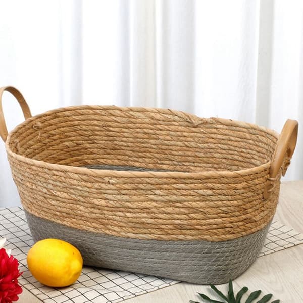 1 Piece Series Woven Willow Basket for Dessert Storage for Household Home Storage