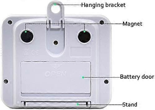Dobbelt Digital Køkkentimer, Justerbar Volumen Timer, Køkkentimer, Stopur, Stor LCD-Skærm/Timer til Møder/Klasse 9.2*8*2.1cm (FMY)