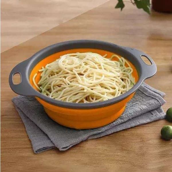 Practical Foldable Silicone Strainer - Save Space & Time in the Kitchen Multi-Bay