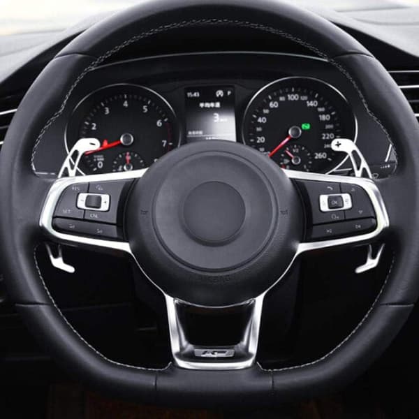 Robust Aluminum Shift Paddles (Silver) for Golf 7 R-line (2015-2019 models), Golf 7 GTI (2015-2019 models)