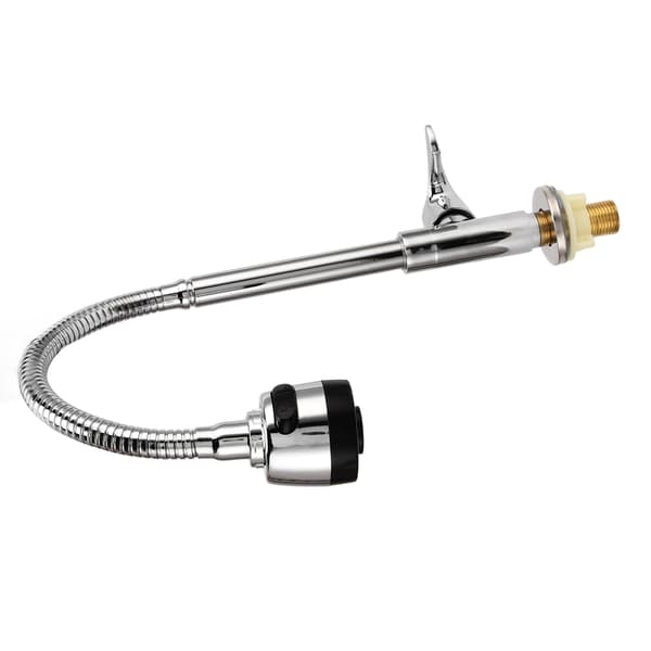 Kitchen Faucet Rotated 360 Degrees Adjust Water Volume Easy Install Rustproof Pull-Down Kitchen Faucet Copper Vertical Universal