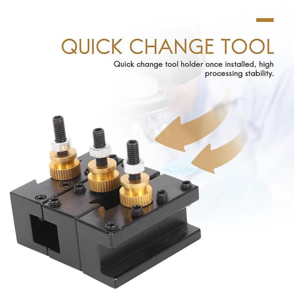 3-pack Mini Lathe Quick Change Tool Holder Kit (1/4-1/2 inch)